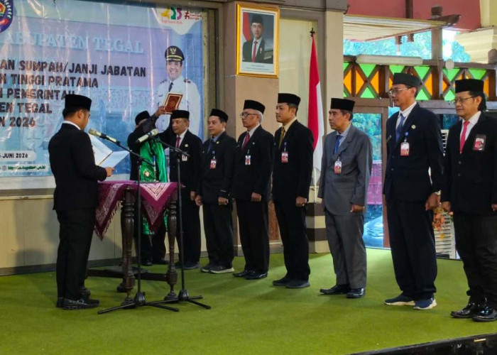 7 Pejabat Eselon II Kabupaten Tegal Dirotasi, Bupati Tegaskan Tak Ada Jual Beli Jabatan