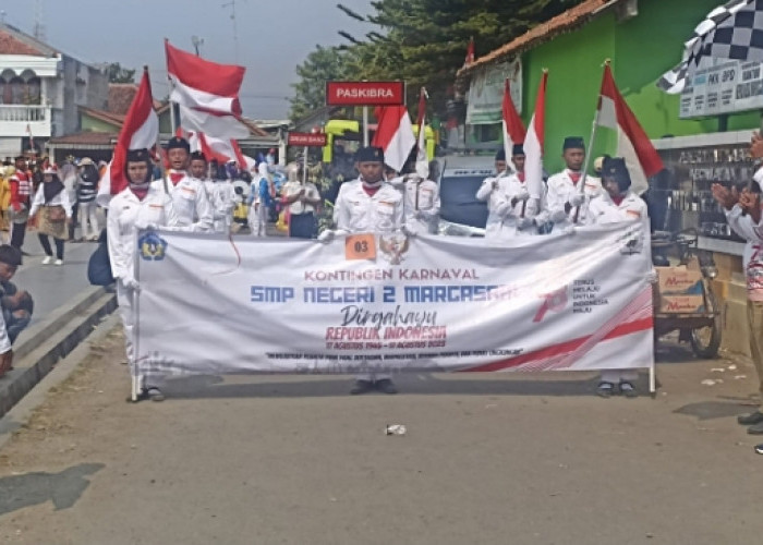 Keren, SMP Negeri 2 Margasari Kabupaten Tegal Pertahankan Juara I dalam Karnaval 