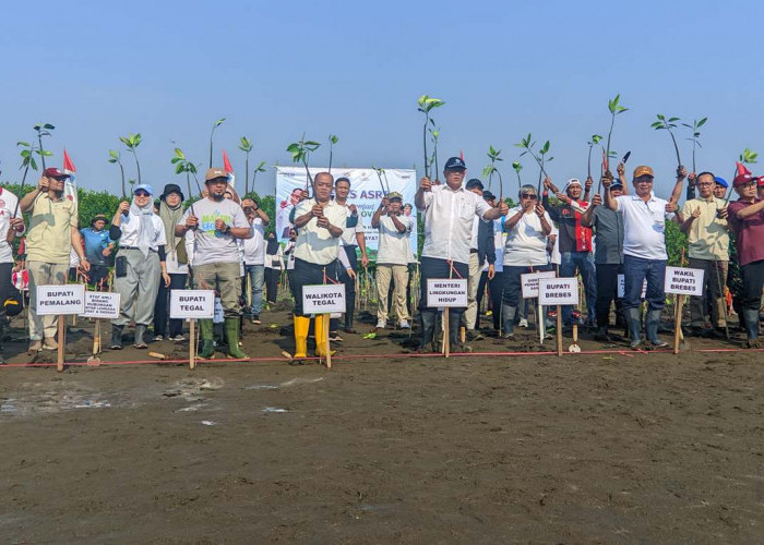 Dies Natalis Pertama UHN Tegal, Menteri LH Tanam 2.045 Mangrove Dukung Pelestarian Lingkungan