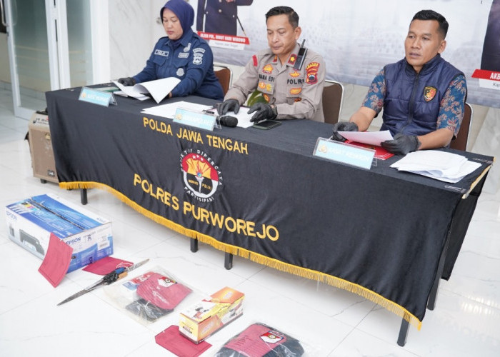 Komplotan Pencuri Bobol Tembok Toko Material di Kutoarjo, Polres Purworejo Tangkap 3 Pelaku 