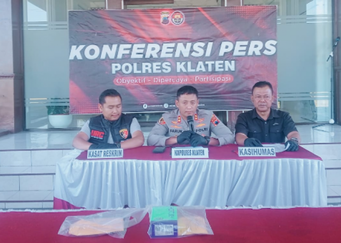 Peredaran Upal di Klaten, Polisi :  Pelaku Manfaatkan Anak-anak 
