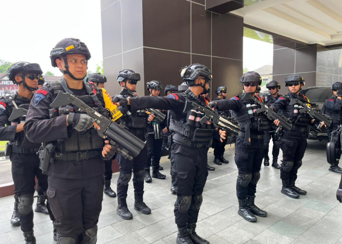 Amankan Pilkada 2024, Polres Solo Terima Bantuan Satu Pleton Pasukan Brimob Polda Jateng