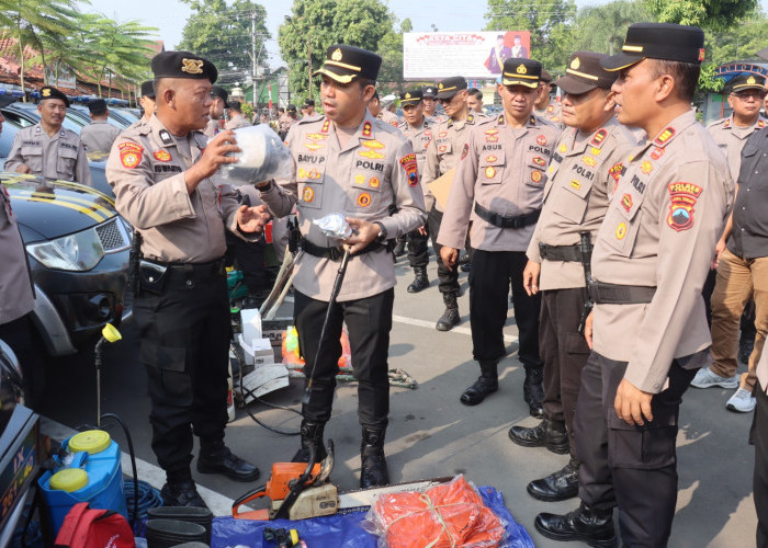 Kapolres Tegal Pimpin Apel Siaga, Perkuat Kesiapan Personel Antisipasi Karhutla