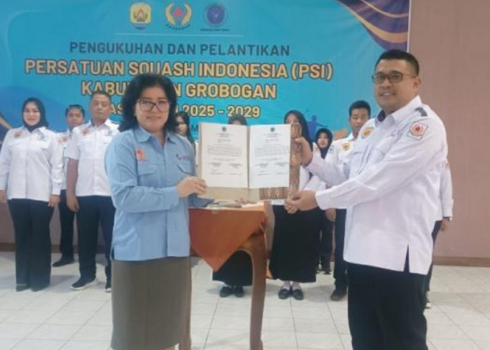 Resmi Dilantik, Ketua Squash Grobogan Siap Raih Lima Medali Emas di Porprov Jateng 2026