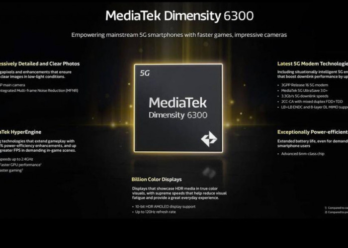 7 Keunggulan Mediatek Dimensity 5G 6300 untuk Ponsel Fotografi
