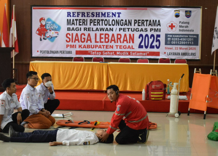 Jelang Pengamanan Lebaran 2025, PMI Kabupaten Tegal Beri Pelatihan Pertolongan Pertama