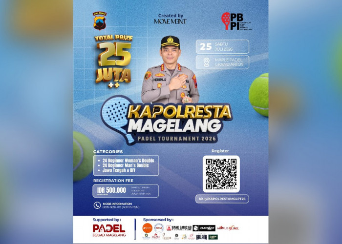 Kapolresta Magelang Padel Tournament 2026: Magelang Jadi Panggung Adu Gengsi Padel Jateng-DIY 