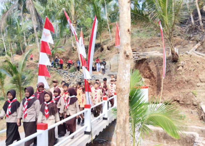 Jembatan Garuda Buka Akses Warga Kalijering, Anak Sekolah Kini Tak Lagi Cemas Menyeberang