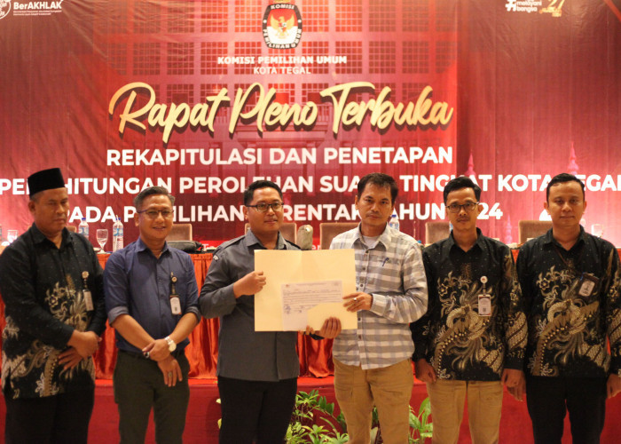 KPU Kota Tegal Tetapkan Hasil Pilkada 2024