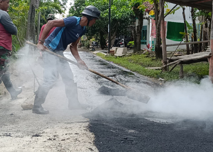 TMMD Kodim 0712 Tegal Kebut Perbaikan Jalan