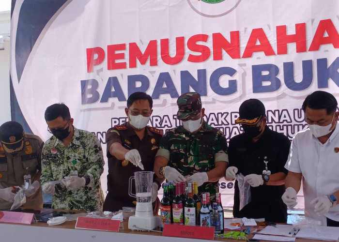 Kasus Narkotika Dominasi Pemusnahan Barang Bukti oleh Kejari Wonosobo di Akhir Tahun