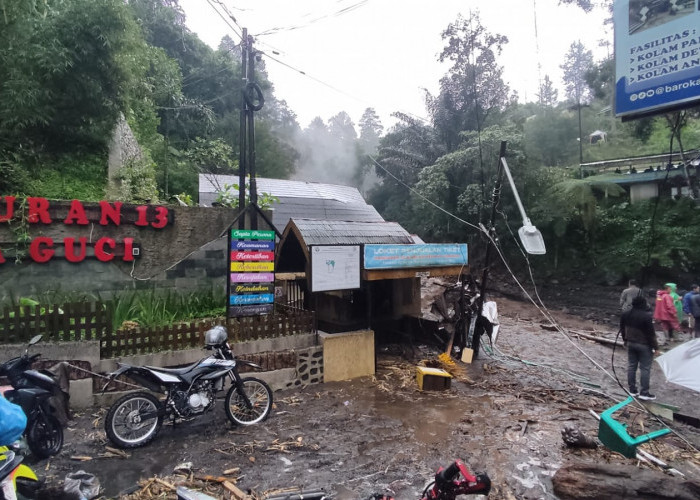 Guci Kembali Dilanda Bencana, Lereng Slamet Longsor Sebabkan Tiga Jembatan Putus hingga Pancuran 13 Hancur 