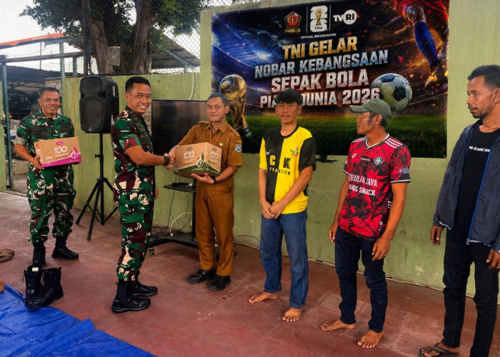 Nobar Kebangsaan Piala Dunia 2026 Kodim Tegal, Dekatkan TNI dengan Masyarakat 