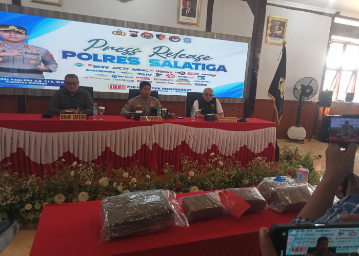 Satresnarkoba Bekuk Dua Pelaku Pemasok Narkotika ke Salatiga