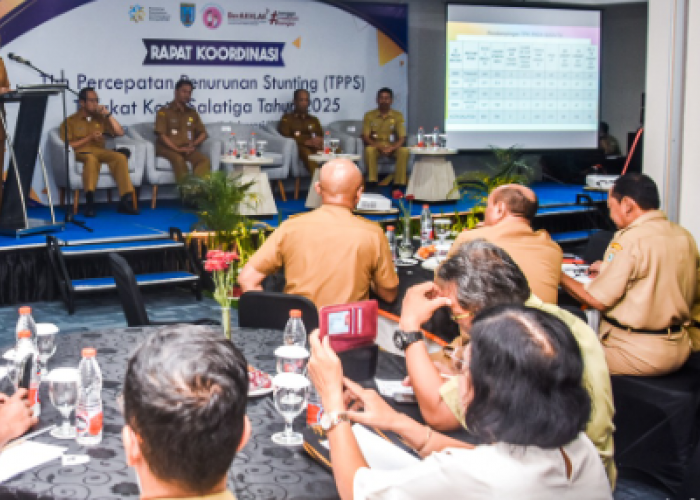 Nina Pimpin Rakor Stunting, Target 14,2% Tahun 2029 Jadi Prioritas Salatiga