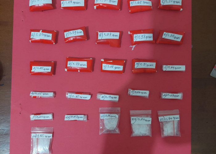 Puluhan Paket Sabu Siap Edar Ditemukan di Kamar Kos Wiradesa, Pria 52 Tahun Ditangkap