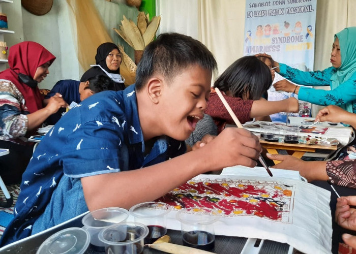 Siapkan Anak Istimewa Lebih Mandiri, Sahabat Down Syndrome Gelar Pelatihan Membatik Bagi ABK 