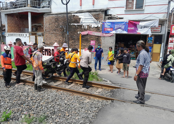 Terjadi Lagi, Sepeda Motor Tertamper KA 61 Sembrani di Petak Jalan Stasiun Alastua - Stasiun Semarang Tawang B