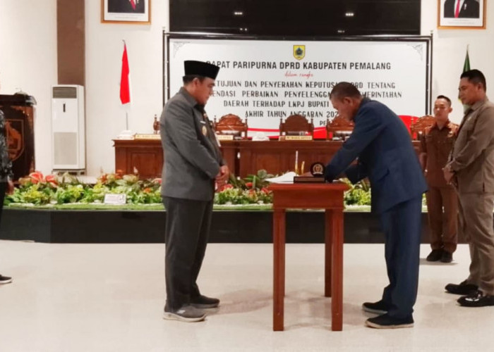 DPRD Rapat Paripurna Persetujuan LKPJ Bupati Pemalang Akhir Tahun Anggaran 2024