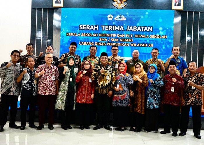 Gelar Sertijab Kepala SMK dan SMA Cabdin Wilayah XII