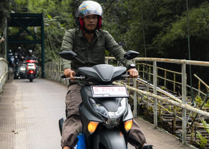 Yamaha Gear Ultima Hybrid 125 Taklukkan Tanjakan Curam Gaza Unnes, Konsumsi BBM Diklaim 58,6 Km per Liter