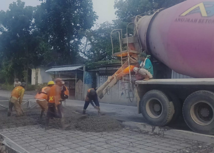 Perbaikan Jalan Balamoa-Pangkah Kabupaten Tegal Mulai Dilanjutkan