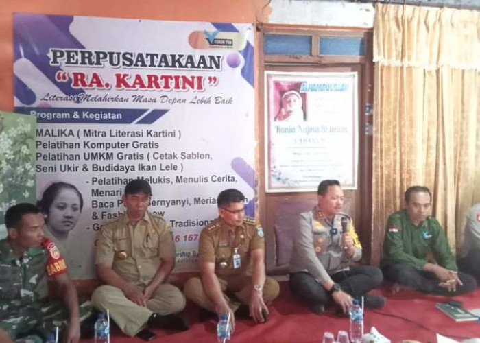 Nyalakan Semangat Pegiat Literasi, Kapolres Jepara Adakan Kunjungan Istimewa di Perpustakaan RA Kartini