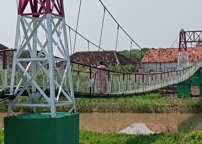 Jembatan Gantung RW 7 Tambaksari Semarang Rampung, Warga Kini Tak Lagi Andalkan Gethek