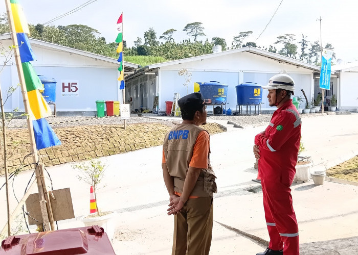 Bangunan Huntara Warga Padasari Tegal Tahap II Selesai Dikerjakan  