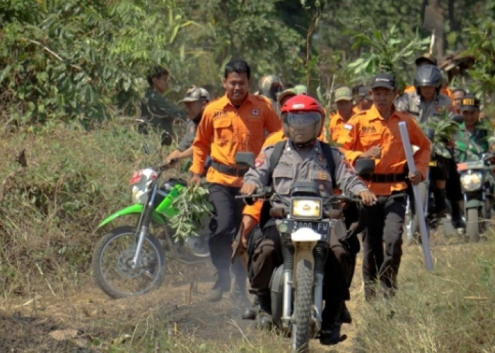 Curhat Kebakaran Hutan, Petugas Langsung Patroli Bersama di Kabupaten Pemalang 
