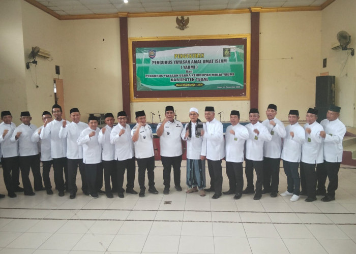 Bupati Tegal Ischak Kukuhkan Pengurus Yaumi Kabupaten Tegal