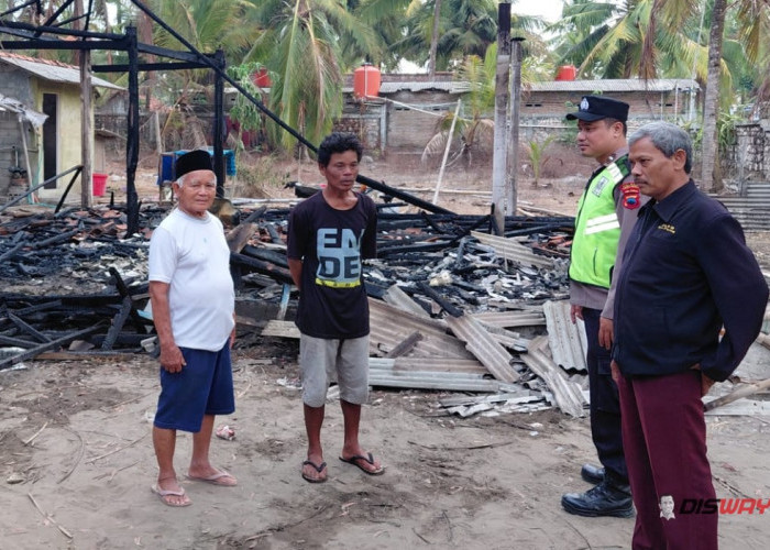 Mesin Gerinda Ditinggal, Rumah Warga Puring Kebumen Terbakar
