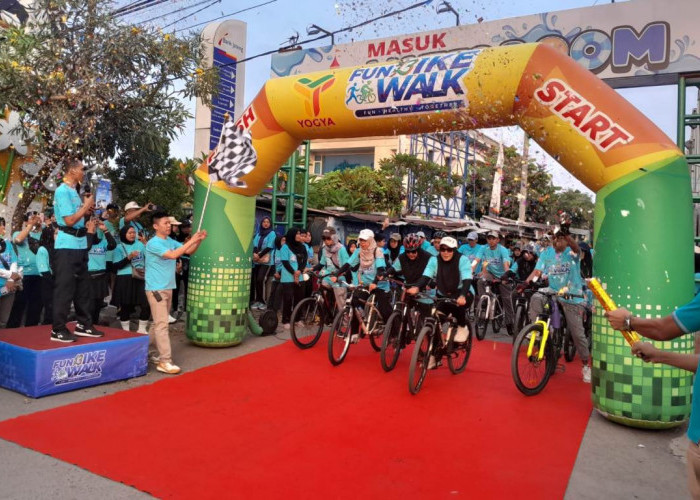 Ribuan Warga Tumpah Ruah di Fun Walk & Bike Toserba Yogya Slawi 2026, Berhadiah Motor!
