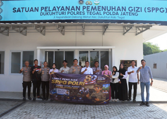 Lomba SPPG Polri Polda Jateng, SPPG Dukuhturi Polres Tegal Didatangi Tim Penilai