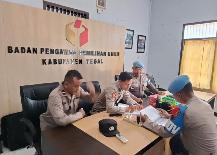 Polres Tegal Intensifkan Pengamanan  KPU dan Bawaslu 