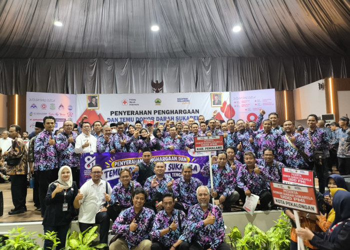 Puluhan Kali Donor Darah, 60 Warga Pemalang Terima Penghargaan dari Gubernur Jawa Tengah 