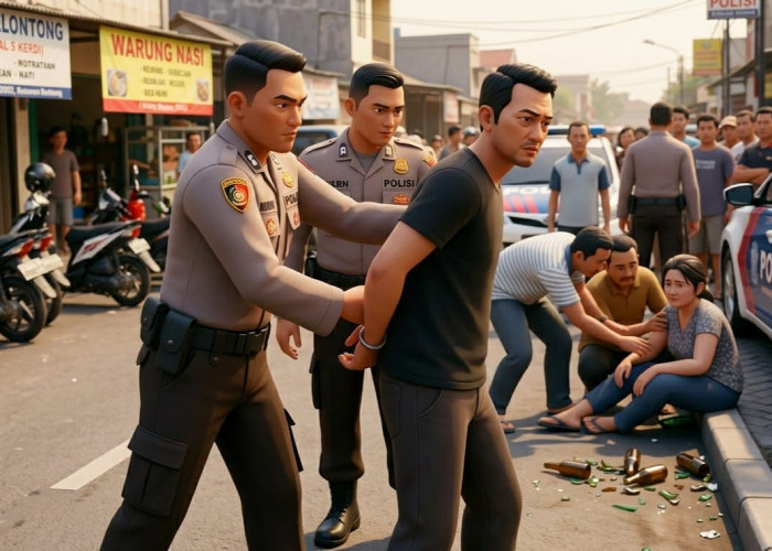 Cinta Jadi Dendam, Pria di Batang Serang Mantan Istri dengan Pecahan Botol