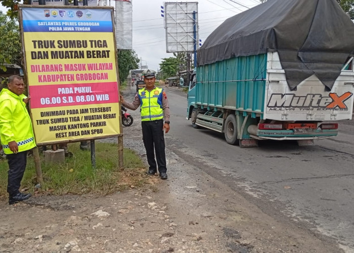 Truk Sumbu Tiga dan Maksimal Delapan Ton Dilarang Melintas di Kota Purwodadi, Ini Rute Alternatif