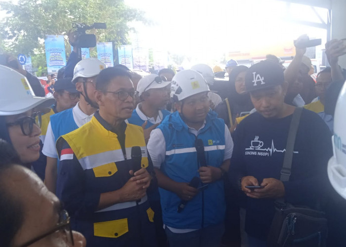 Pemudik Mobil Listrik Melonjak, Wamen ESDM Kunjungi SPKLU PLN di Rest Area Tol Batang