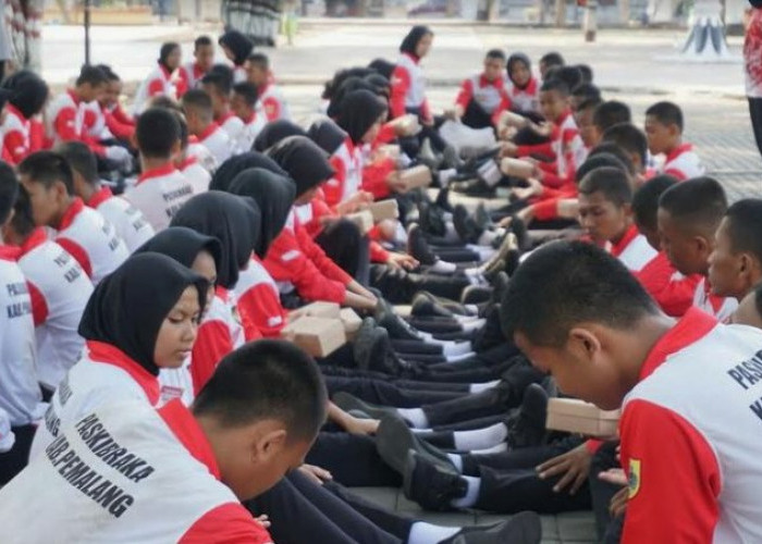 Pasukan Pengibar Bendera Kabupaten Pemalang Jalani Pemusatan Latihan