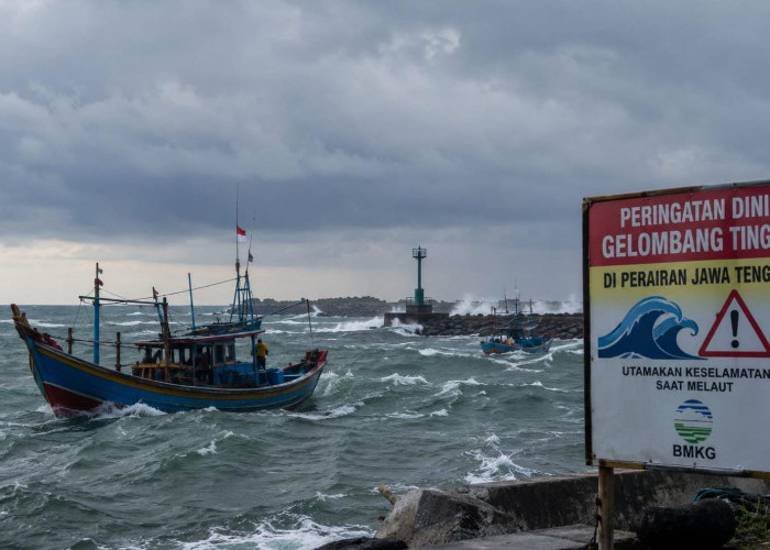 BMKG Peringatkan Gelombang hingga 2,5 Meter di Perairan Demak, Nelayan Diminta Waspada