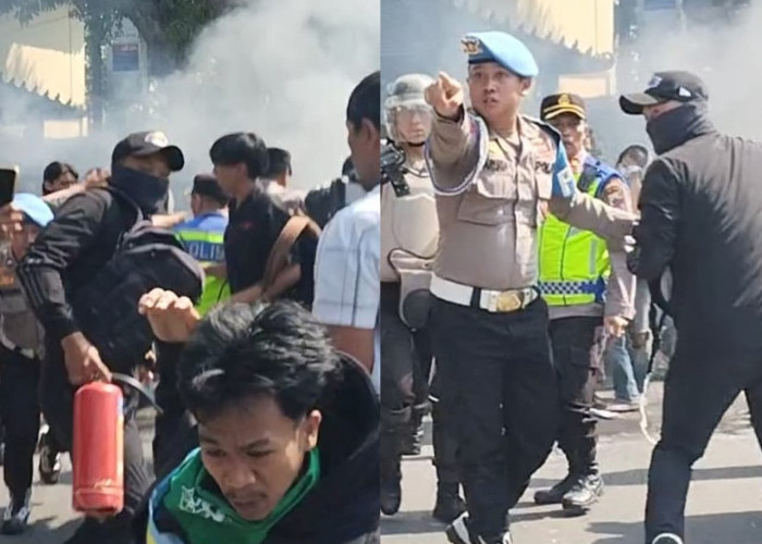 Update Demo Mahasiswa di Salatiga: Detik-detik Bentrok Pecah Kedua Kalinya Hingga Chaos Dipicu Pemadaman Api