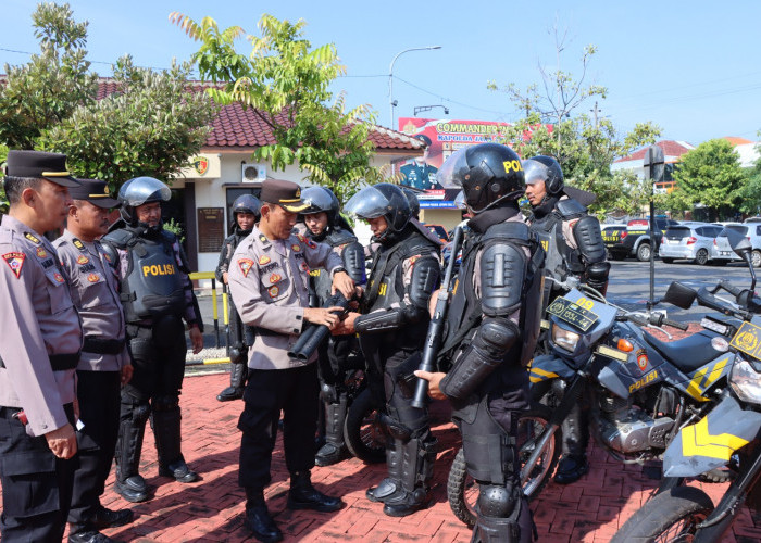 Dinamika Kamtibmas Terus Meningkat, Polisi di Jepara Digembleng Dalmas