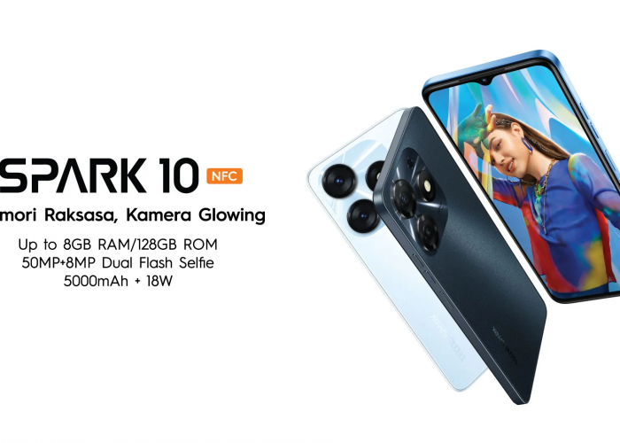 Tecno Spark 10 NFC, Smartphone 1 Jutaan yang Punya Fitur NFC dan Dibekali Kamera Glowing