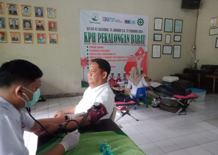 Gandeng PMI, KPH Pekalongan Barat Gelar Donor Darah di Kabupaten Tegal 