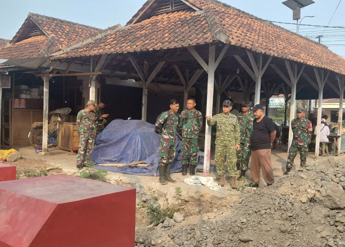 Dandim Pemalang Cek Langsung Pembangunan Jembatan Gantung Perintis Garuda di Sungai Comal