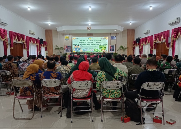 Rakor Pengawasan Pupuk Subsidi, Wabup Grobogan Sejenak Hentikan Diskusi Saat Terdengar Azan