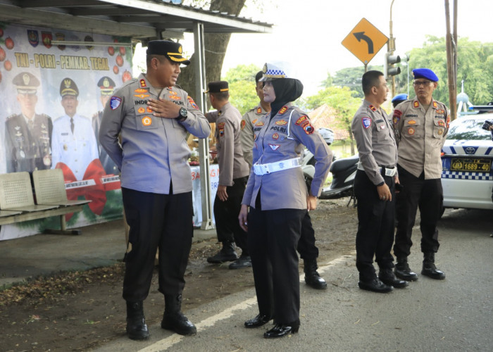 Satlantas Polres Tegal Cek Jalur Mudik 