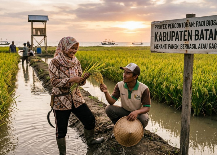 Menanti Panen Padi Biosalin di Lahan Rob Batang, Berhasil atau Gagal?