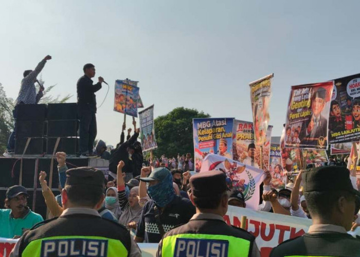 Demo MBG di Tegal, 4.500 Massa Desak Presiden dan DPR Sahkan UU Makan Bergizi